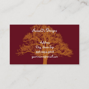 Red Oak Tree Business Card