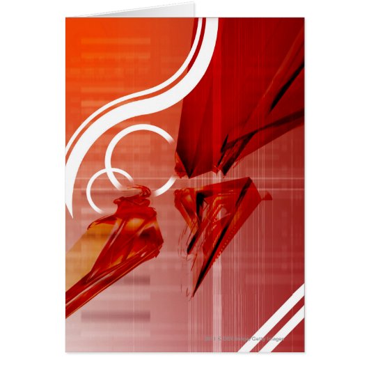 Red objects with white lines cards (Front)