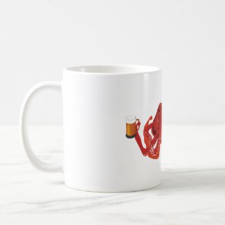 Red octopus Beer Lover