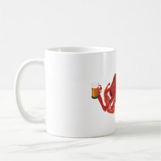 Red octopus Beer Lover Coffee Mug