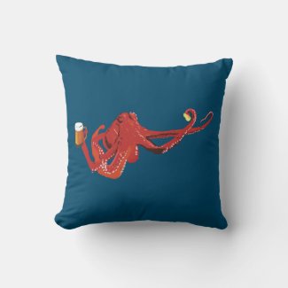 Red octopus Beer Lover