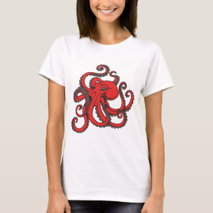 Red Octopus T-Shirt