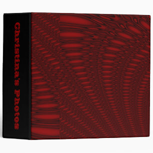 Red Octopus Tentacles Custom Photo Album 3 Ring Binder