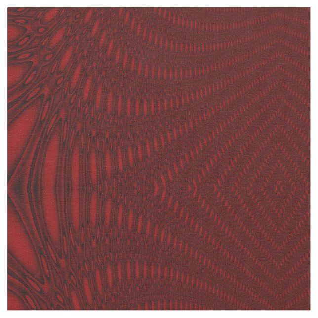 Red Octopus Tentacles Patterned Craft Fabric (Close Up)