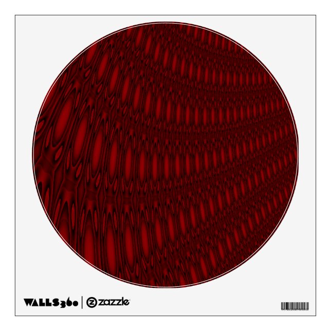 Red Octopus Tentacles Wall Decal (Front)