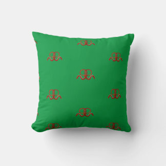 Red Octopus Throw Pillow