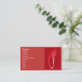 Red Offering Business Card (Standing Front)