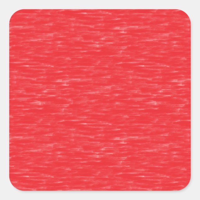 Red oil painted square sticker (Front)