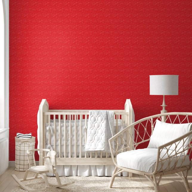 Red oil painted wallpaper  (Kids)
