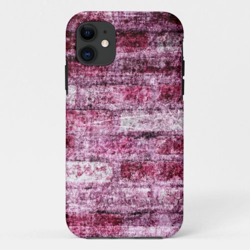 Red Old Brick Wall iPhone 11 Case