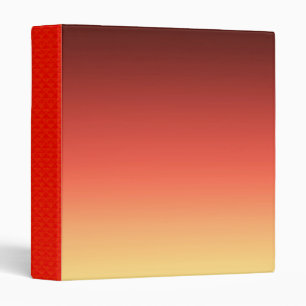 Red Ombre 3 Ring Binder