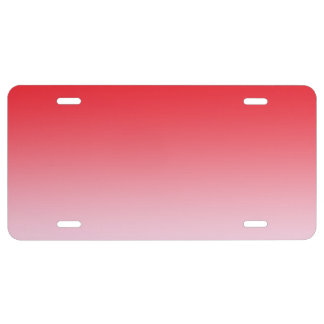 “Red Ombre” License Plate