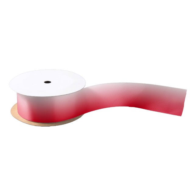 Red Ombre Satin Ribbon (Spool)