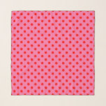 Red On Pink Polka Dots Pattern Design Scarf<br><div class="desc">Pink Color Background With Red Polka Dots Seamless Repeat Pattern Design</div>