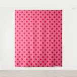 Red On Pink Polka Dots Pattern Design Tapestry