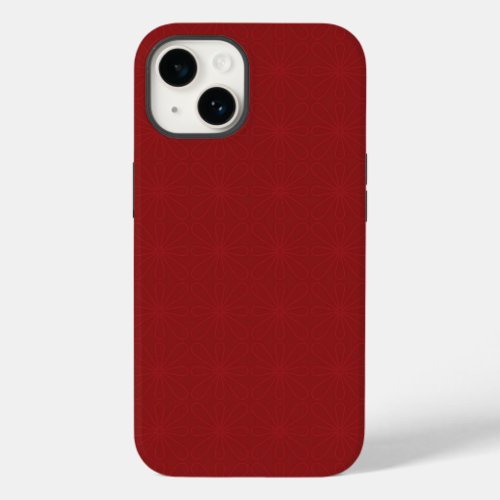 Red on Red Flowers Phone Case