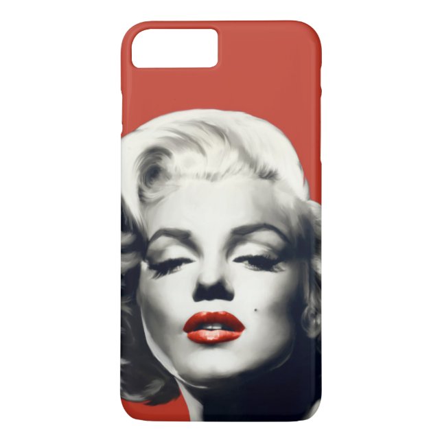 Red on Red Lips Marilyn Case-Mate iPhone Case (Back)