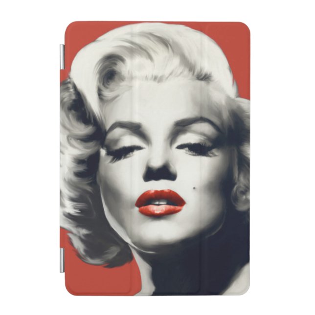 Red on Red Lips Marilyn iPad Mini Cover (Front)