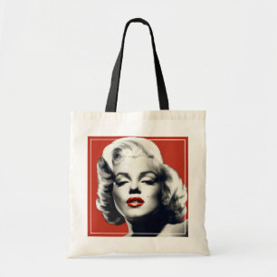 Red on Red Lips Marilyn Tote Bag