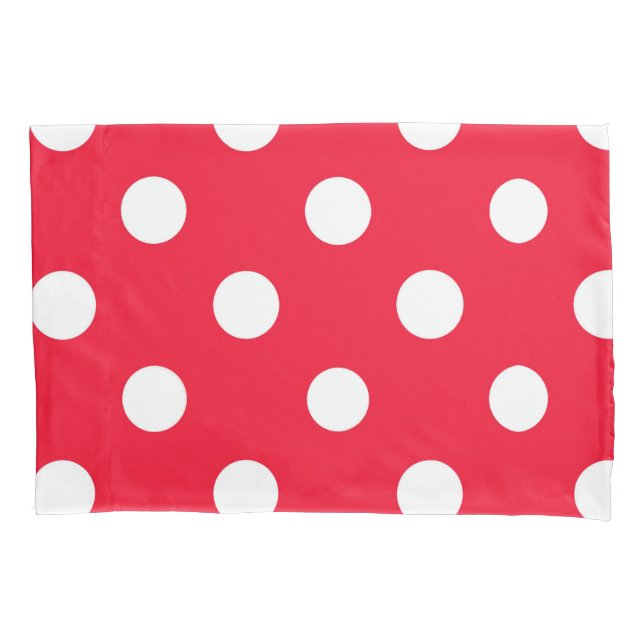 Red on Snow Reversible Pillow Case (Front)