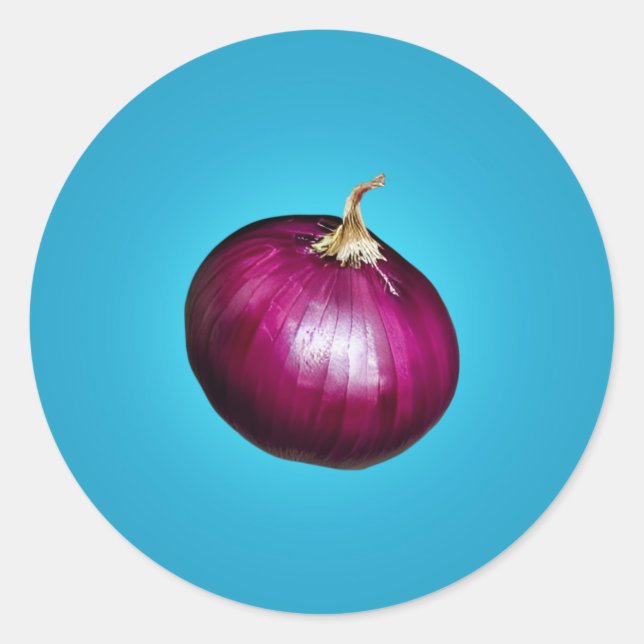 Red Onion Classic Round Sticker (Front)