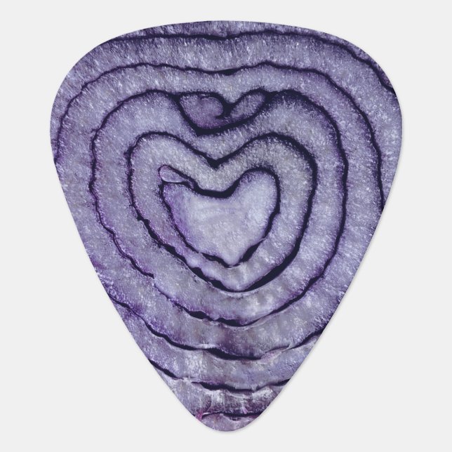 Red Onion Guitar Pick (Front)