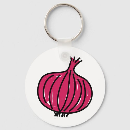 Red Onion Keychain