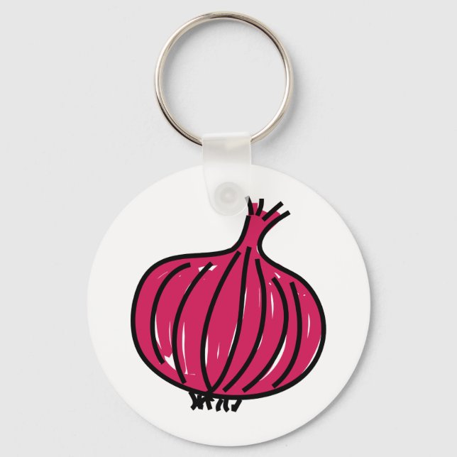 Red Onion Keychain (Front)