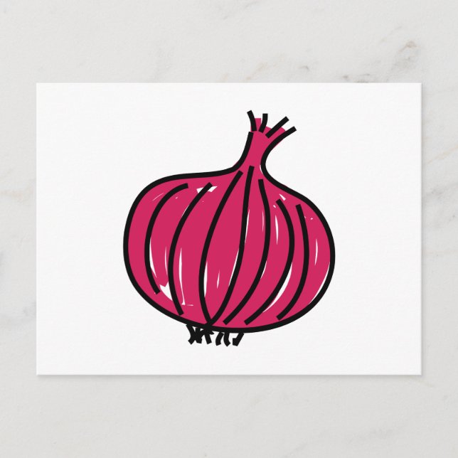 Red Onion Postcard (Front)