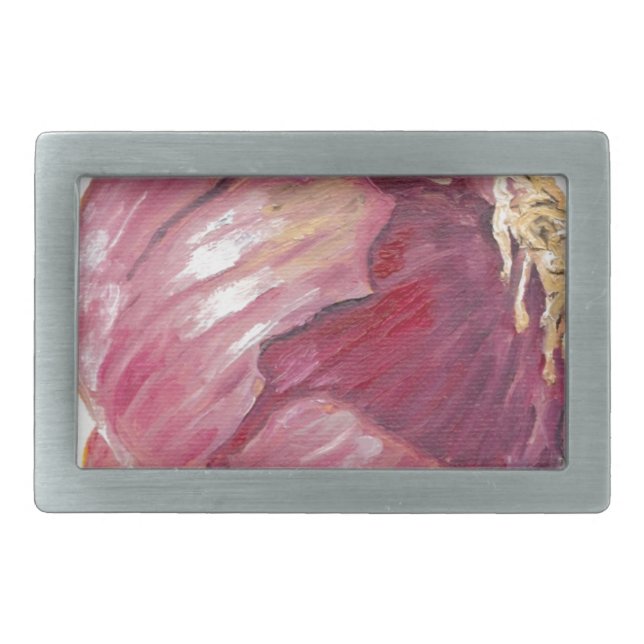 Red Onion Rectangular Belt Buckle (Front)