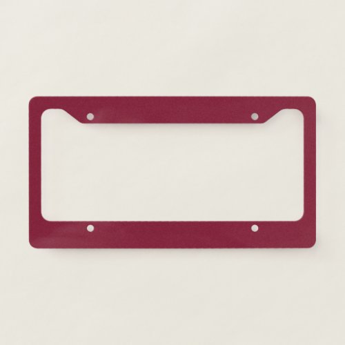 Red Onion Solid Color License Plate Frame