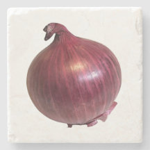 Red Onion Stone Coaster