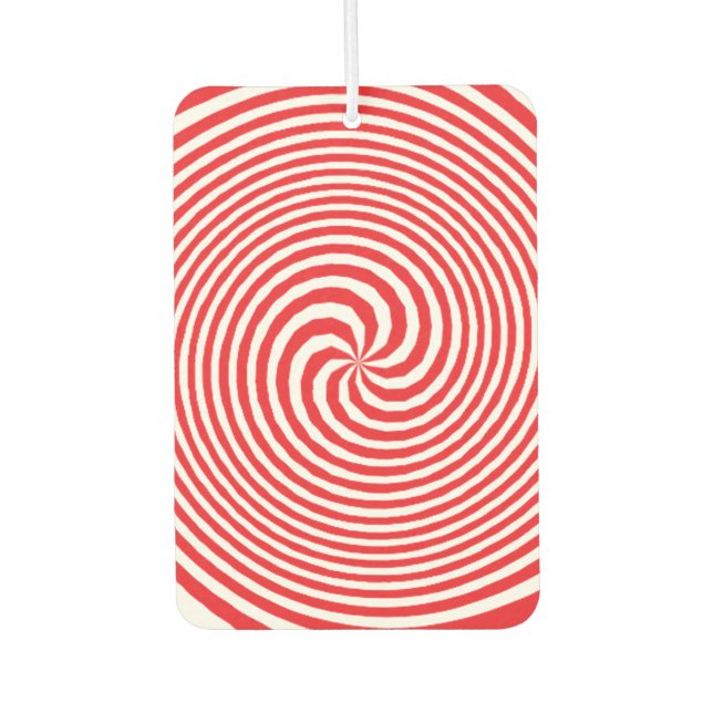 Red Optical Illusion Air Freshener (Front)