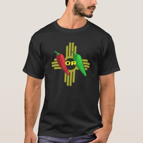 Red Or Green Chile Hatch New Mexico Zia T_Shirt