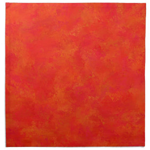 Red Orange Abstract Pattern Cloth Napkin