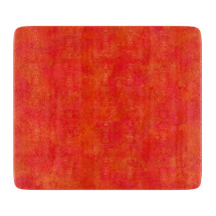 Red Orange Abstract Pattern Cutting Board