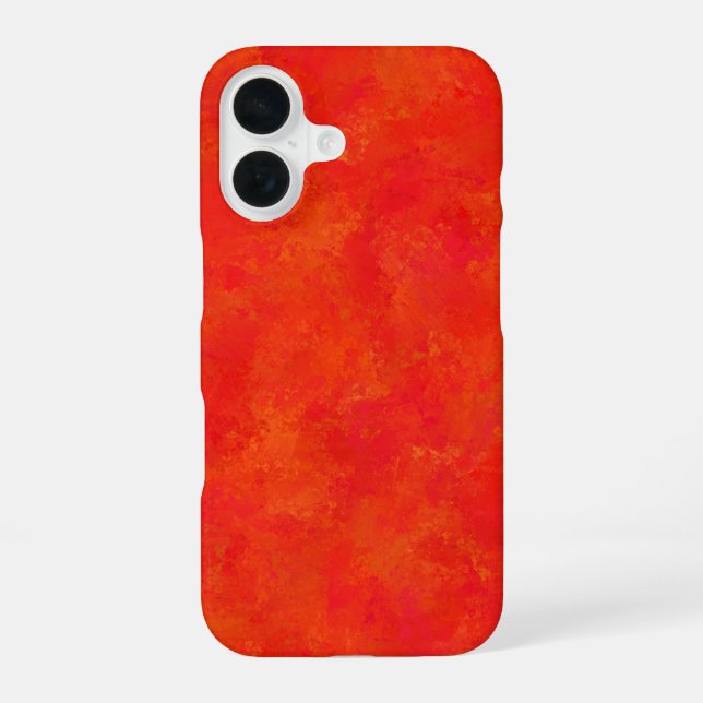 Red Orange Abstract Pattern Iphone Case (Back)