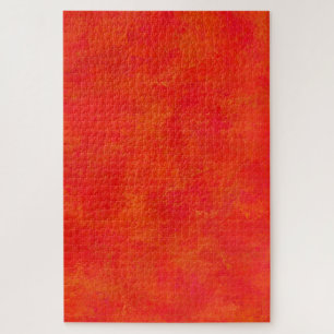 Red Orange Abstract Pattern Jigsaw Puzzle