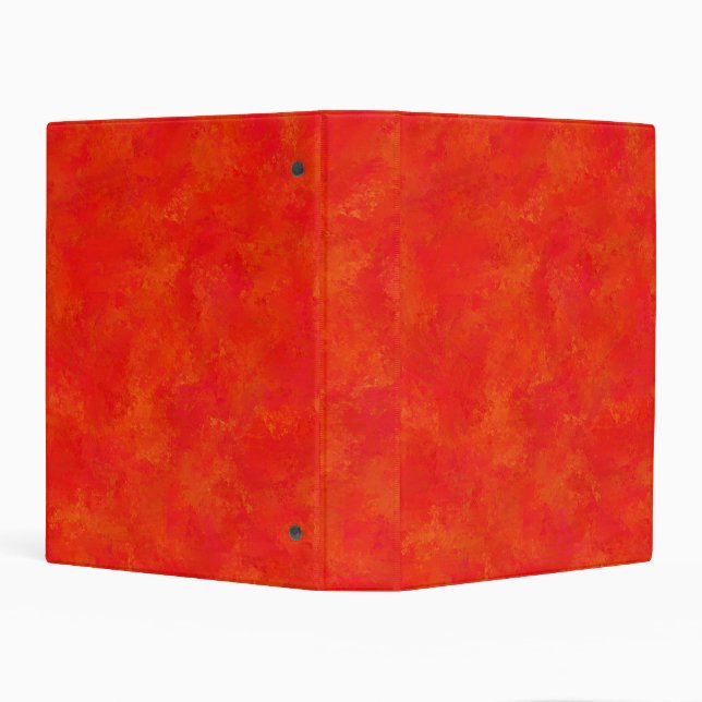 Red Orange Abstract Pattern Mini Binder (Background)