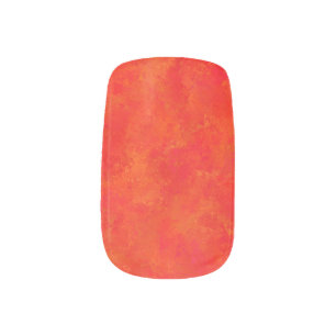 Red Orange Abstract Pattern Minx Nail Art