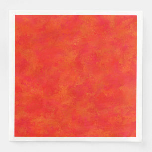 Red Orange Abstract Pattern Paper Dinner Napkins