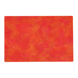 Red Orange Abstract Pattern Placemat
