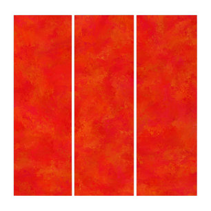 Red Orange Abstract Pattern Triptych