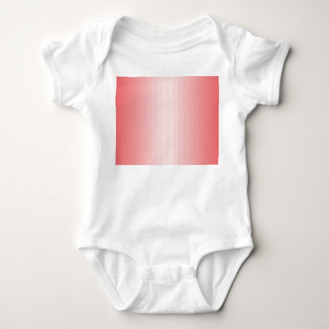 Red, orange, and pink brushstrokes blend together  baby bodysuit (Front)
