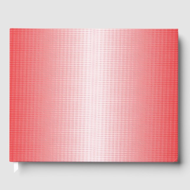 Red, orange, and pink brushstrokes blend together  guest book (Front)