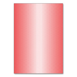 Red, orange, and pink brushstrokes blend together table number