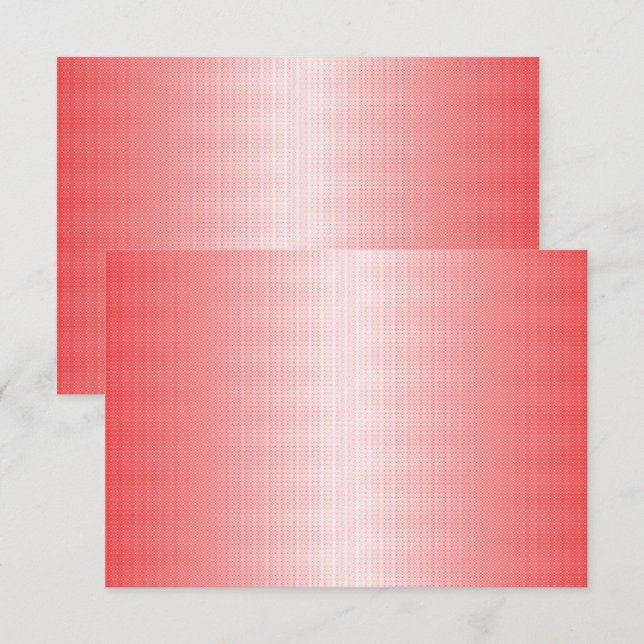Red, orange, and pink brushstrokes blend together  thank you card (Front/Back)