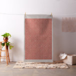 Red, orange, and pink textured patterns and motifs fabric