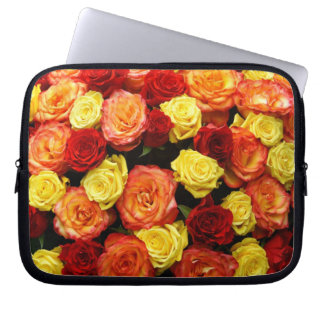 Red, Orange, and Yellow Roses 10" Laptop Sleeve