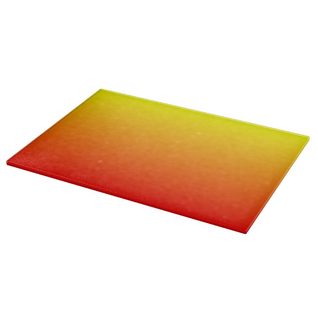 Red, Orange and Yellow Watercolor Gradient Cutting Board (Corner)